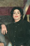 MICHAEL JACKSON American Pop Singer (At a Press Conference in New York to publicise his One Night Only concert at New York's Beacon Theatre, [PST110004348]