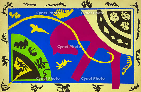 The Horse, the Equestrienne and the Clown from Jazz, Henri Matisse, 1947, National Gallery of Art, Washington DC, USA, North America [PST110004139]