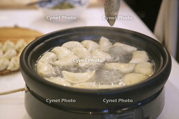boiling dumplings in a casserole dish [PST110004183]