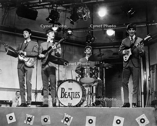 The Beatles during the recording of a television programme, 11th October 1963. [PST110004219]