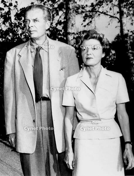 Aldous Huxley and his wife. The famed au [PST110004333]