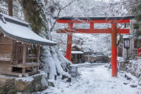 雪の貴船神社参道 [MOP110102066]