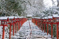 雪の貴船神社参道 [MOP110102069]