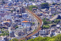 浄土寺山より尾道市街と山陽本線　尾道駅～東尾道駅 [MOP110103380]