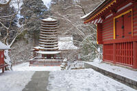 雪の談山神社　十三重塔 [MOP110104377]