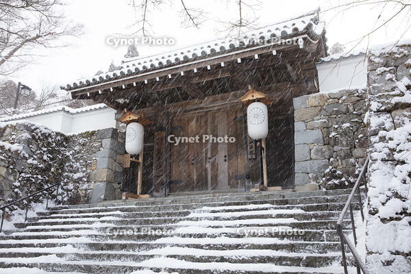 雪の三千院　御殿門　大原 [MOP110102076]