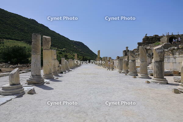 トルコ　エフェソスの古代都市遺跡 [HMA110003995]