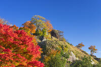 秋の苗木城跡本丸と天守台 [SNO110019500]