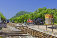 新緑の若桜鉄道 若桜駅 [SNO110020046]
