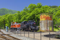 新緑の若桜鉄道 若桜駅 [SNO110020048]