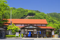 新緑の若桜鉄道 若桜駅 [SNO110020053]