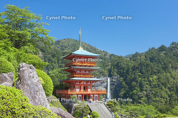 青岸渡寺三重塔と那智の滝 [SNO110003217]