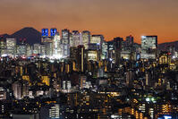 新宿の夜景と富士山 [SKE110001453]