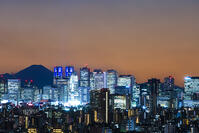 新宿の夜景と富士山 [SKE110001455]