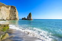 千葉県　青空の大波月海岸 [SKE110001532]