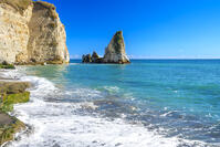 千葉県　青空の大波月海岸 [SKE110001533]