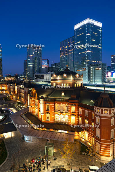 東京駅の夜景 [SKE110001441]