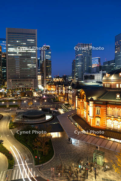 東京駅の夜景 [SKE110001442]