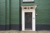 England, Hampshire, Winchester, Colourful Doorways in Historic Colebrook Street [STV110084017]