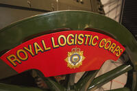 England, Hampshire, Winchester, MOD Worthy Down, The Royal Logistic Corps Military Museum, Exhibit Sign  [STV110084059]