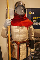 England, Hampshire, Winchester, MOD Worthy Down, The Royal Logistic Corps Military Museum, Exhibit of an Archer from the 100 year War (1337-1453) [STV110084062]