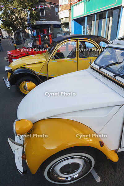 England, Hampshire, Alton, Vintage Car Rally, Display of Vintage French Cars [STV110083959]