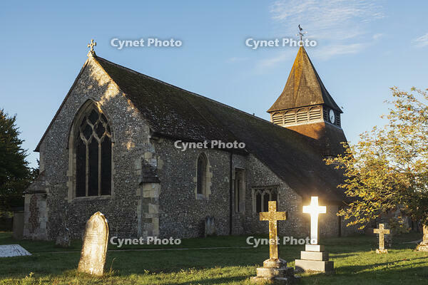 England, Hampshire, Test Valley, King's Somborne, The Parish Church of St.Peter and St.Paul, Exterior View [STV110083979]
