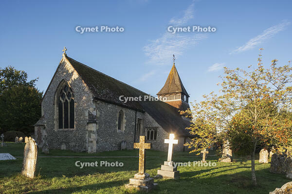 England, Hampshire, Test Valley, King's Somborne, The Parish Church of St.Peter and St.Paul, Exterior View [STV110083980]