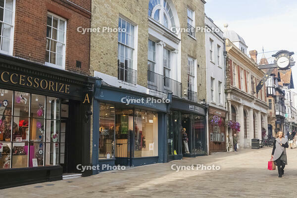 England, Hampshire, Winchester, The High Street Shops [STV110083995]