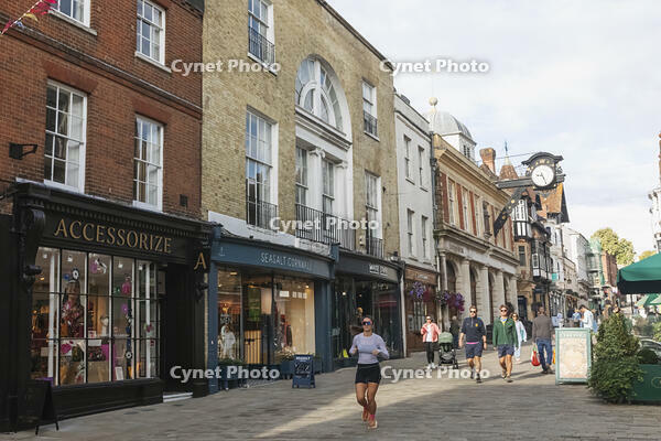 England, Hampshire, Winchester, The High Street Shops [STV110083997]