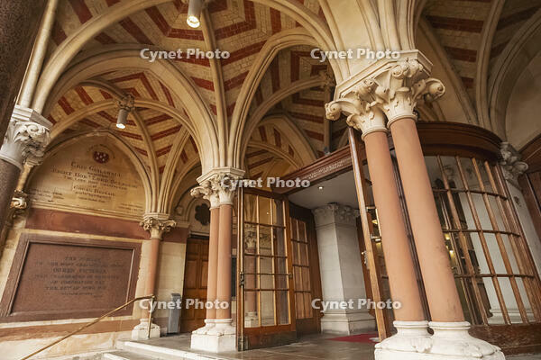 England, Hampshire, Winchester, The Guildhall, Main Entrance [STV110084036]