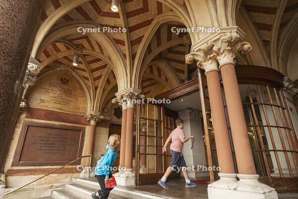 England, Hampshire, Winchester, The Guildhall, Main Entrance [STV110084037]