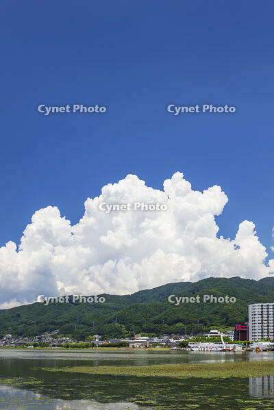 夏の諏訪湖 [KNO110022816]