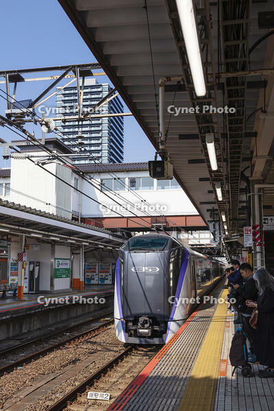八王子駅に到着する特急列車 [KNO110024727]