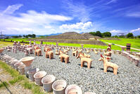 八幡塚古墳　人物　動物埴輪群像　狩猟の場面　群馬県 [KHI110015630]