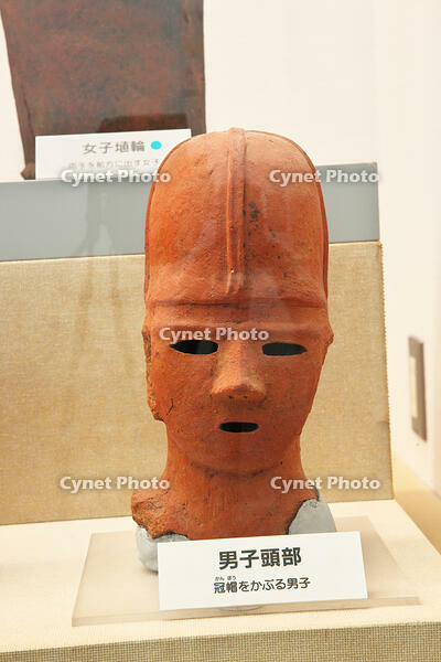 男子頭部　埴輪　埼玉県 [KHI110015685]