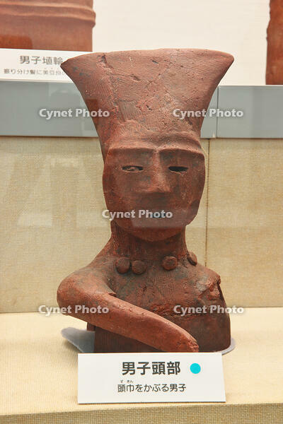 男子頭部　埴輪　埼玉県 [KHI110015689]