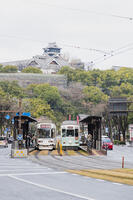 熊本城と市電 [KTO110004174]