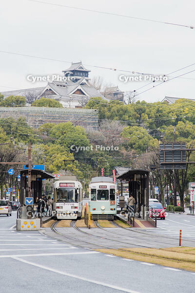 熊本城と市電 [KTO110004174]