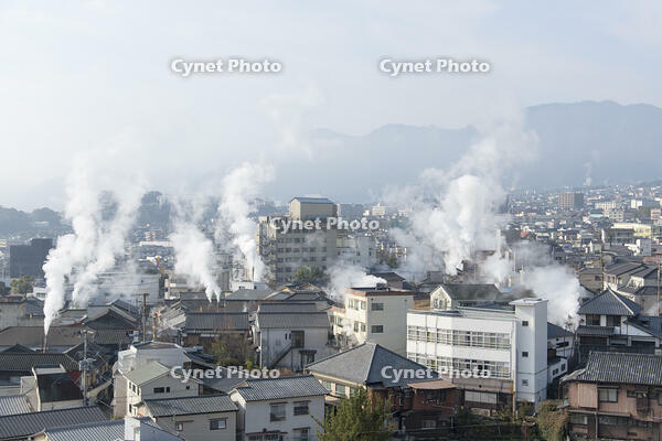 鉄輪温泉街の湯けむり [KTO110004189]