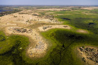 湿地帯　中州　世界遺産　空撮 [SKA110002664]