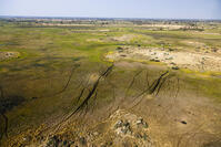 湿地帯　中州　世界遺産　空撮 [SKA110002673]