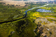 湿地帯　中州　世界遺産　空撮 [SKA110002678]