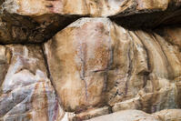 ツォディロの古代岩絵　クリフ・コース　シャーマニズム・マーク　世界遺産 [SKA110002729]