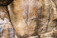 ツォディロの古代岩絵　クリフ・コース　シャーマニズム・マーク　世界遺産 [SKA110002730]