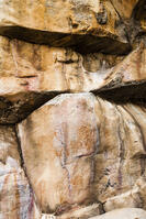 ツォディロの古代岩絵　クリフ・コース　シャーマニズム・マーク　世界遺産 [SKA110002731]