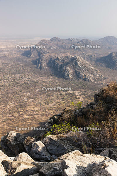 ツォディロの女丘眺望　カラハリ砂漠　男丘より　世界遺産 [SKA110002717]