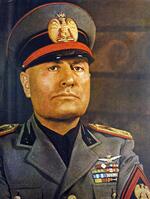 1930's uniformed portrait of Benito Mussolini [PHT110262235]