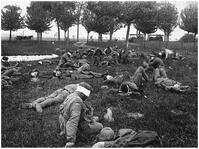 World war One German gas attack in France 1918 [PHT110262238]