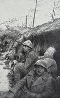French soldiers in a trench in the late afternoon of 20th May .. [PHT110262241]